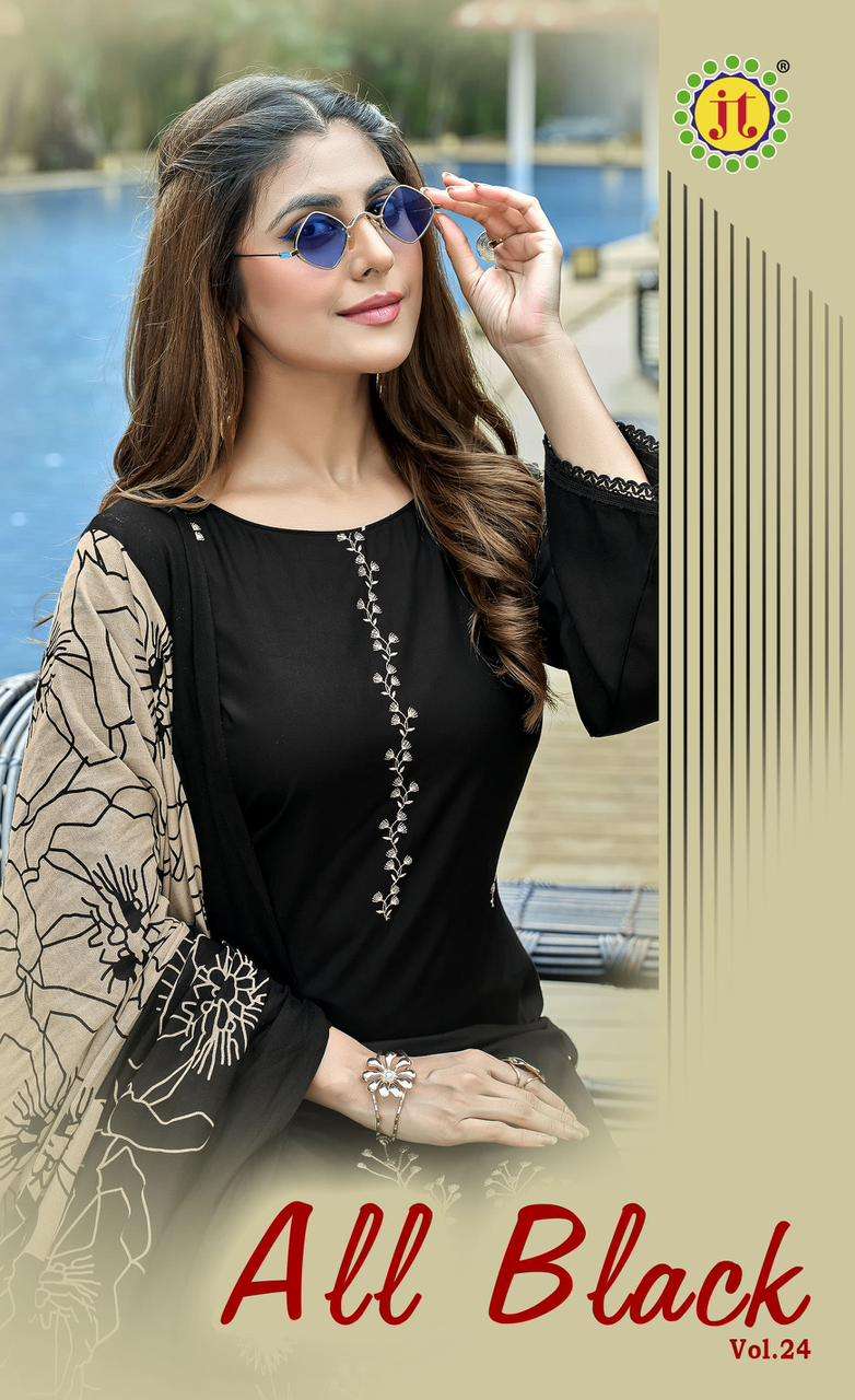 all black vol-24 by jamatmal 24001-24005 series exclusive designer party wear salwar suit wholesaler 