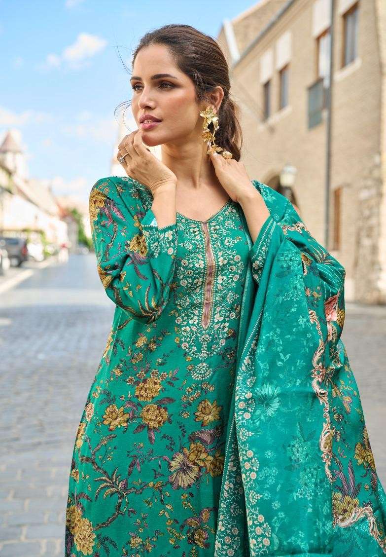 armani by kesar latest designer viscose muslin embroidered salwar suit supplier 