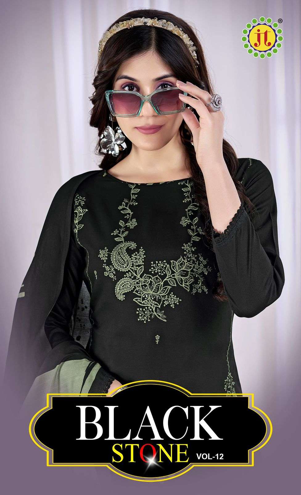 black stone vol-12 by jamatmal rayon with  Sequence Embroidered salwar kameez wholesaler 