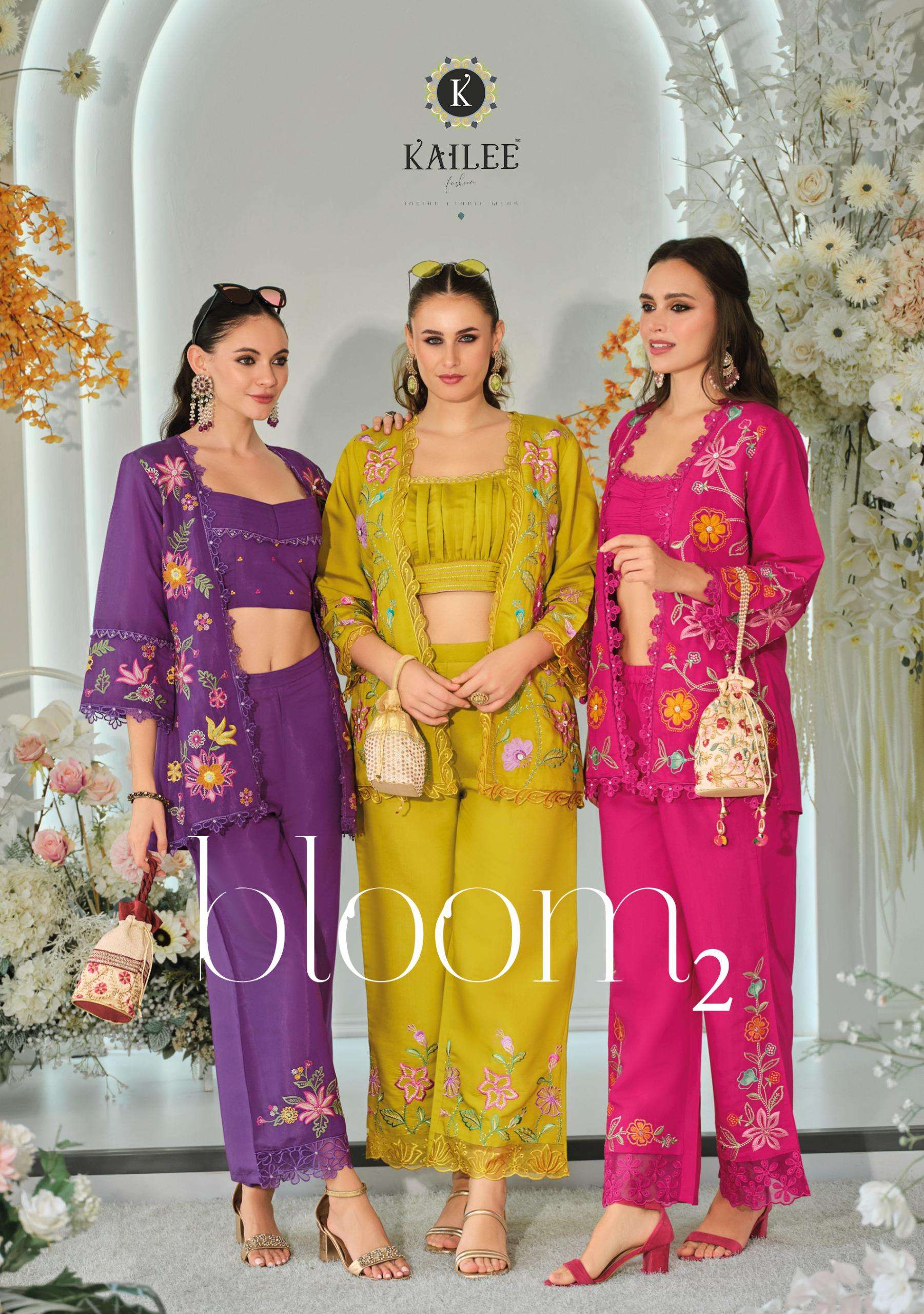 bloom vol-2 by kailoee fashion latest designer party wear readymade collection buy wholesaler dealer surat