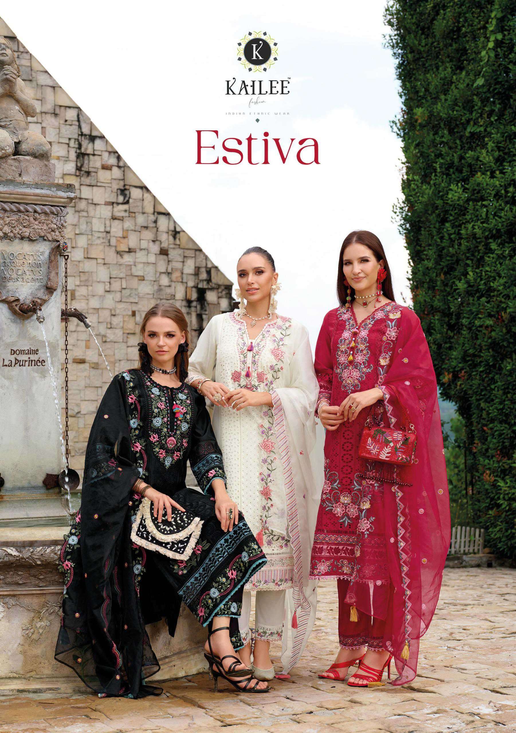 estiva by kailee fashion fancy handwork deisigner readymade kurti wholesaler 