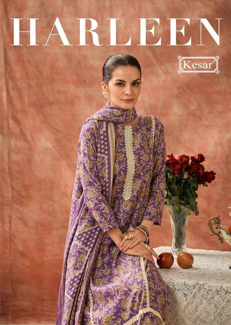 harleen by kesar exclusive designer modal muslin salwar suit wholesaler 
