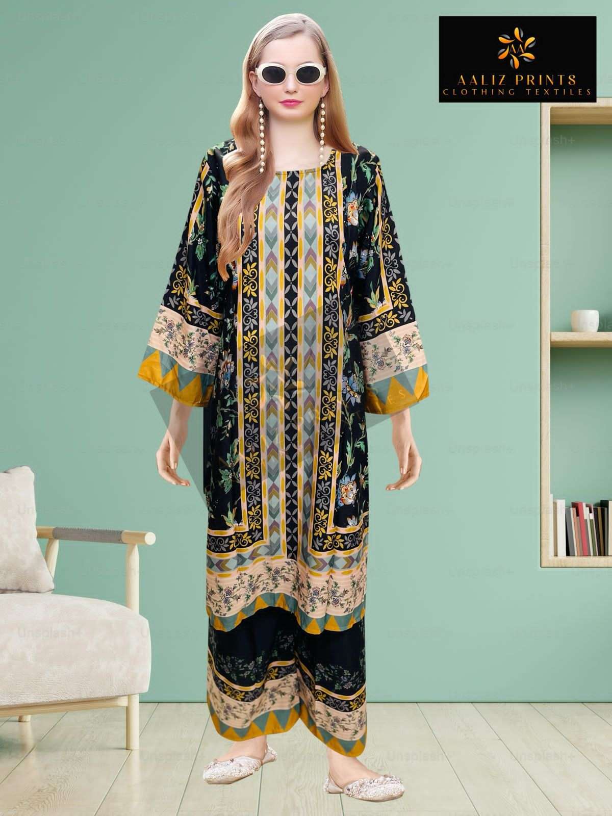 hollywood cord set vol-1 by aaliz prints casual wear lawn readymade cord set supplier 