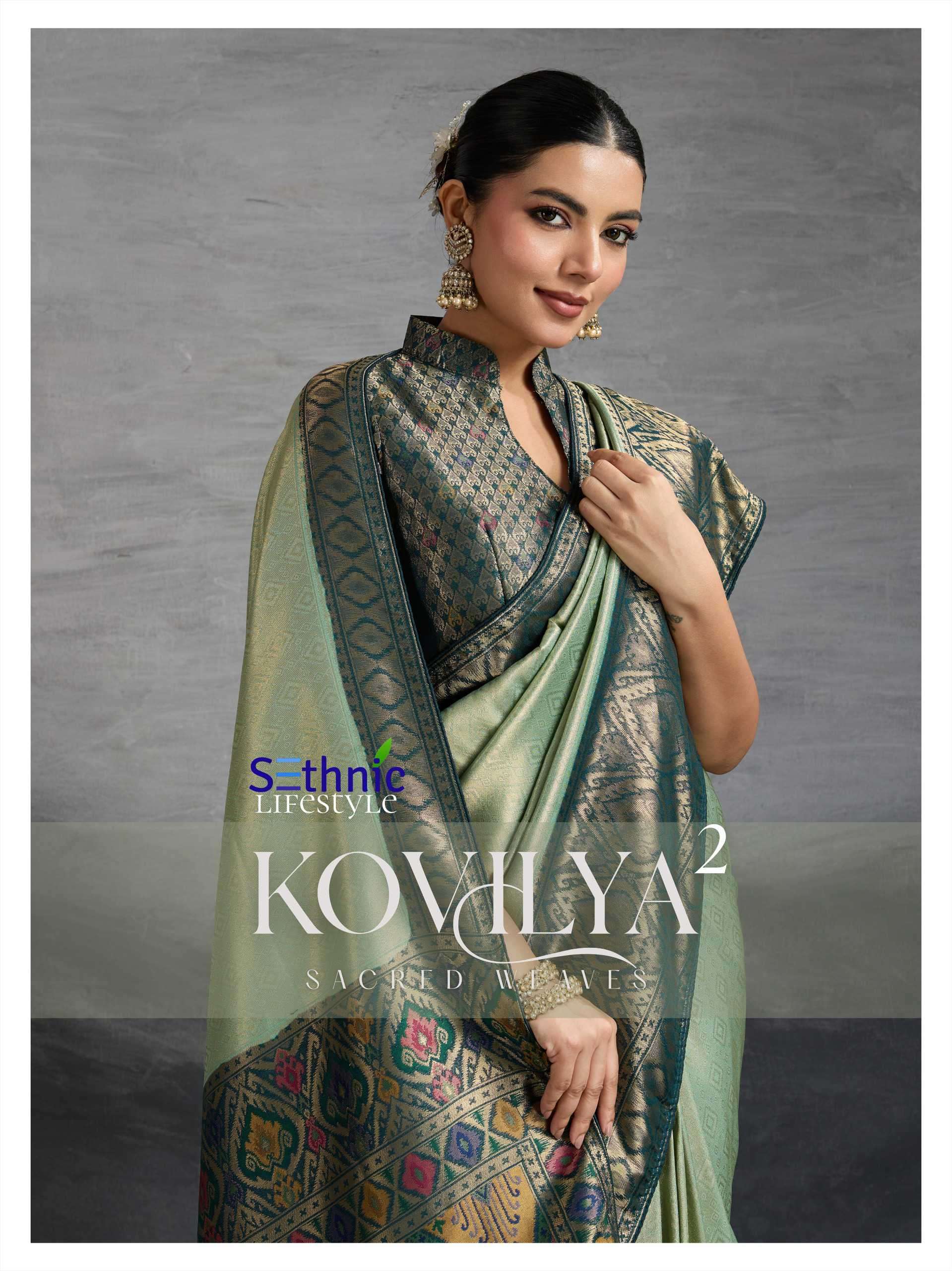 kovilya vol-2 by sethnic lifestyle exclusive designer party wear designer saree wholesaler 