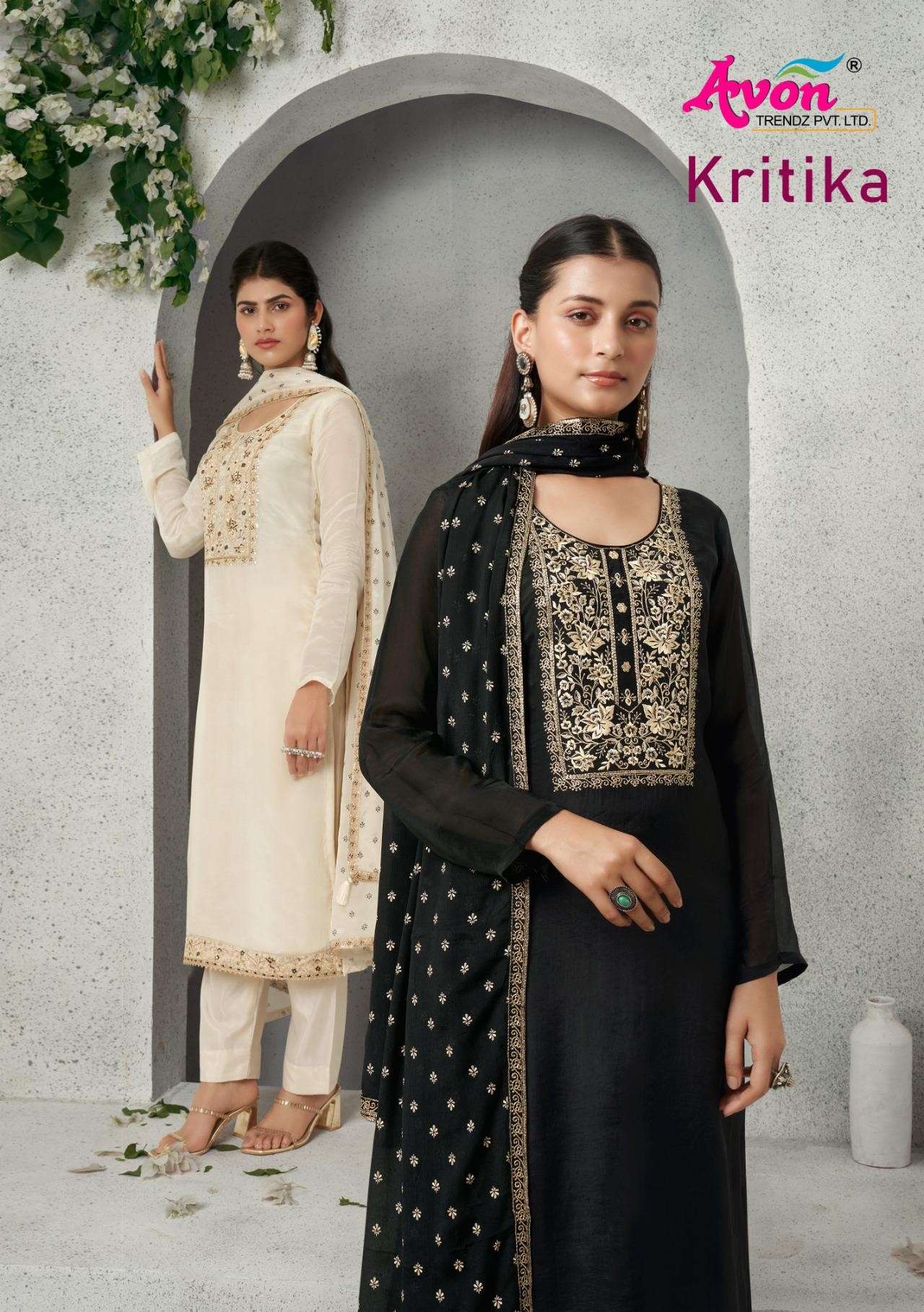 kritika by avon exclusive designer casual wear salwar kameez wholesaler surat