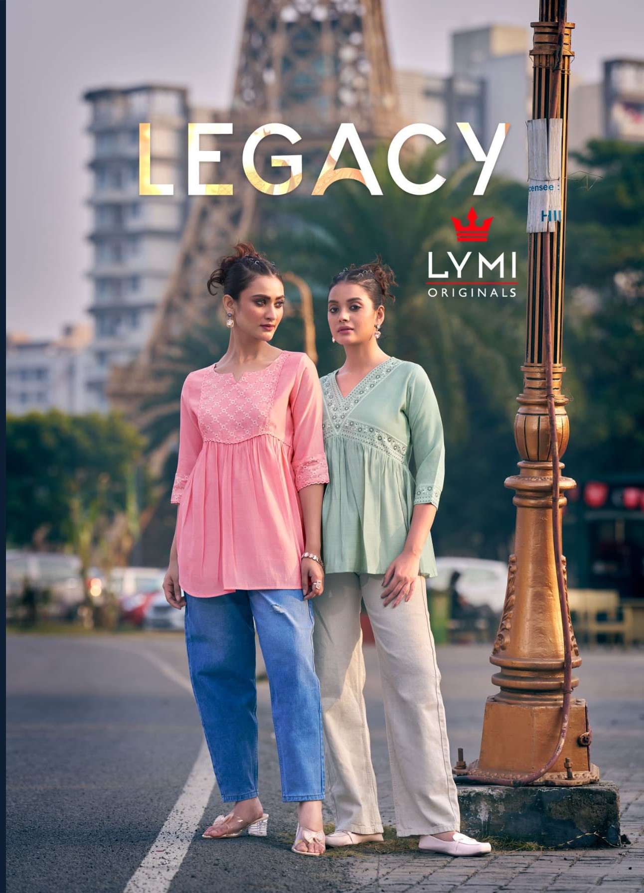 legacy by lymi latest designer casual wear silk readymade shor top supplier 