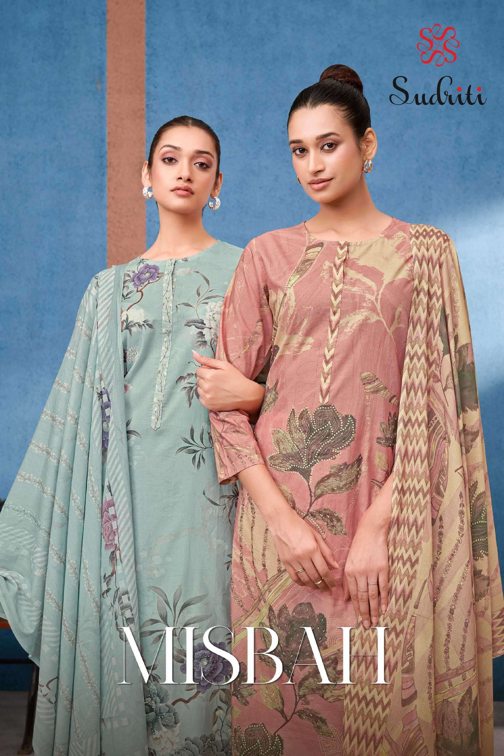 misbah by sudriti latest designer casual wear cotton digital printed suit wholesaler 