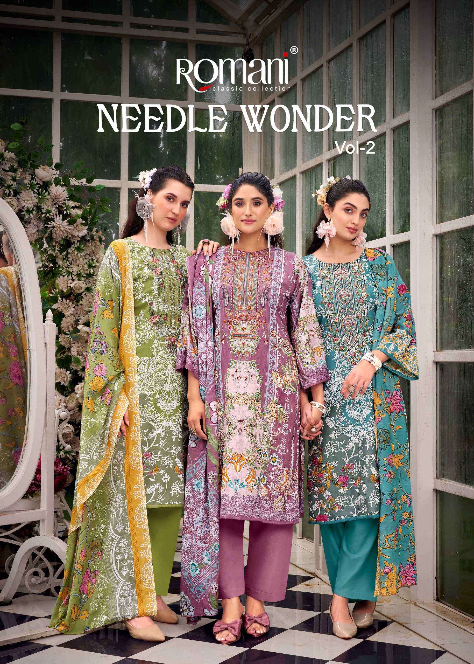 needle wonder vol-2 by romani designer latest designer party wear salwar kameez online surat