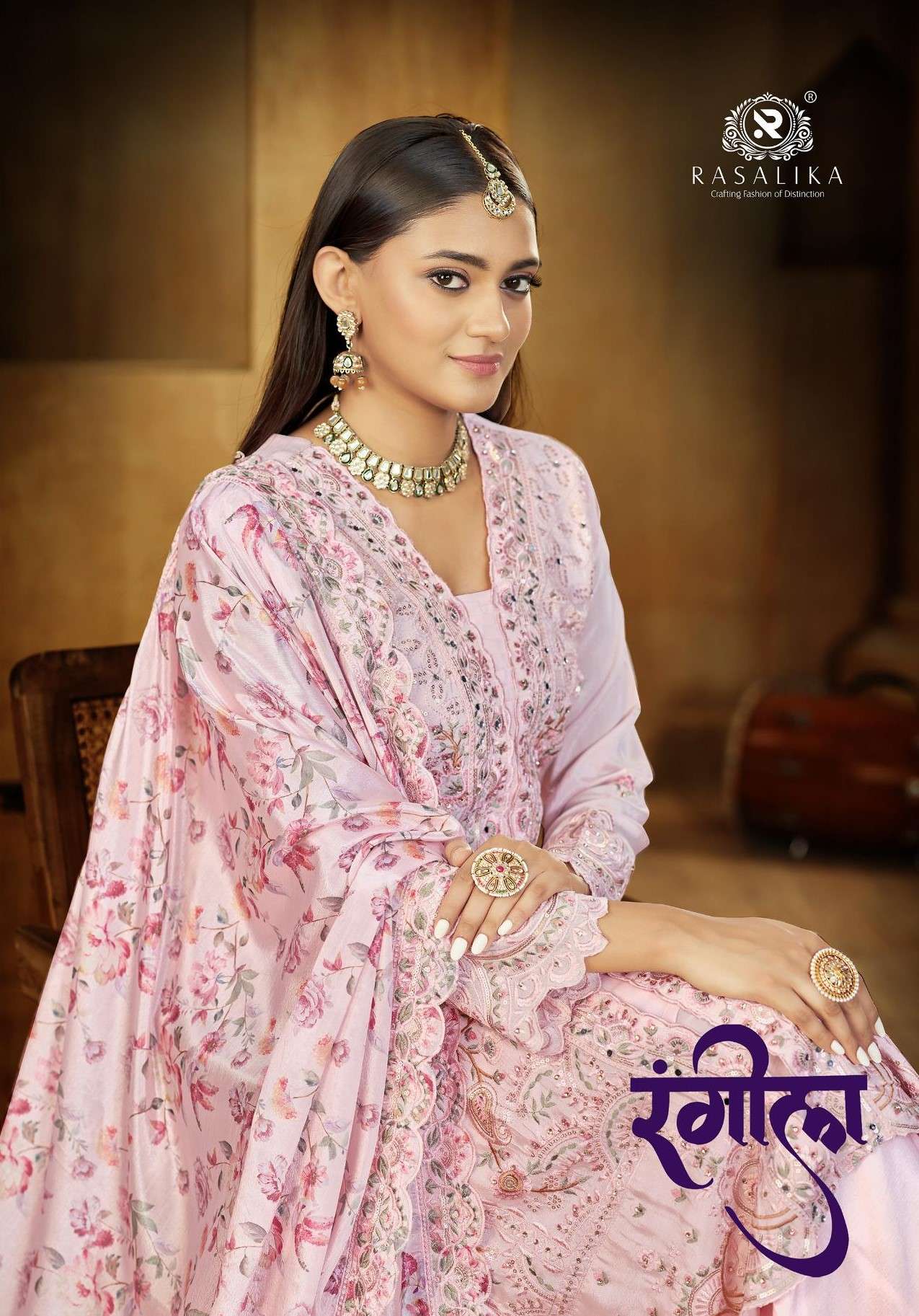 rangeela  by rasalika colors heavy embroidered party wear readymade salwar kameez  wholesaler 