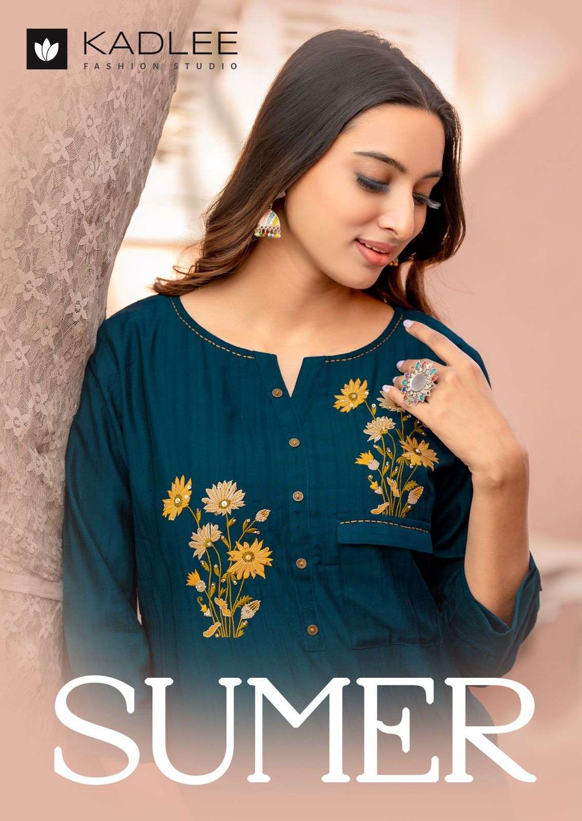 sumer by kadlee 2001-2006 series rayon designer causal wear readymade kurti wholesaler 