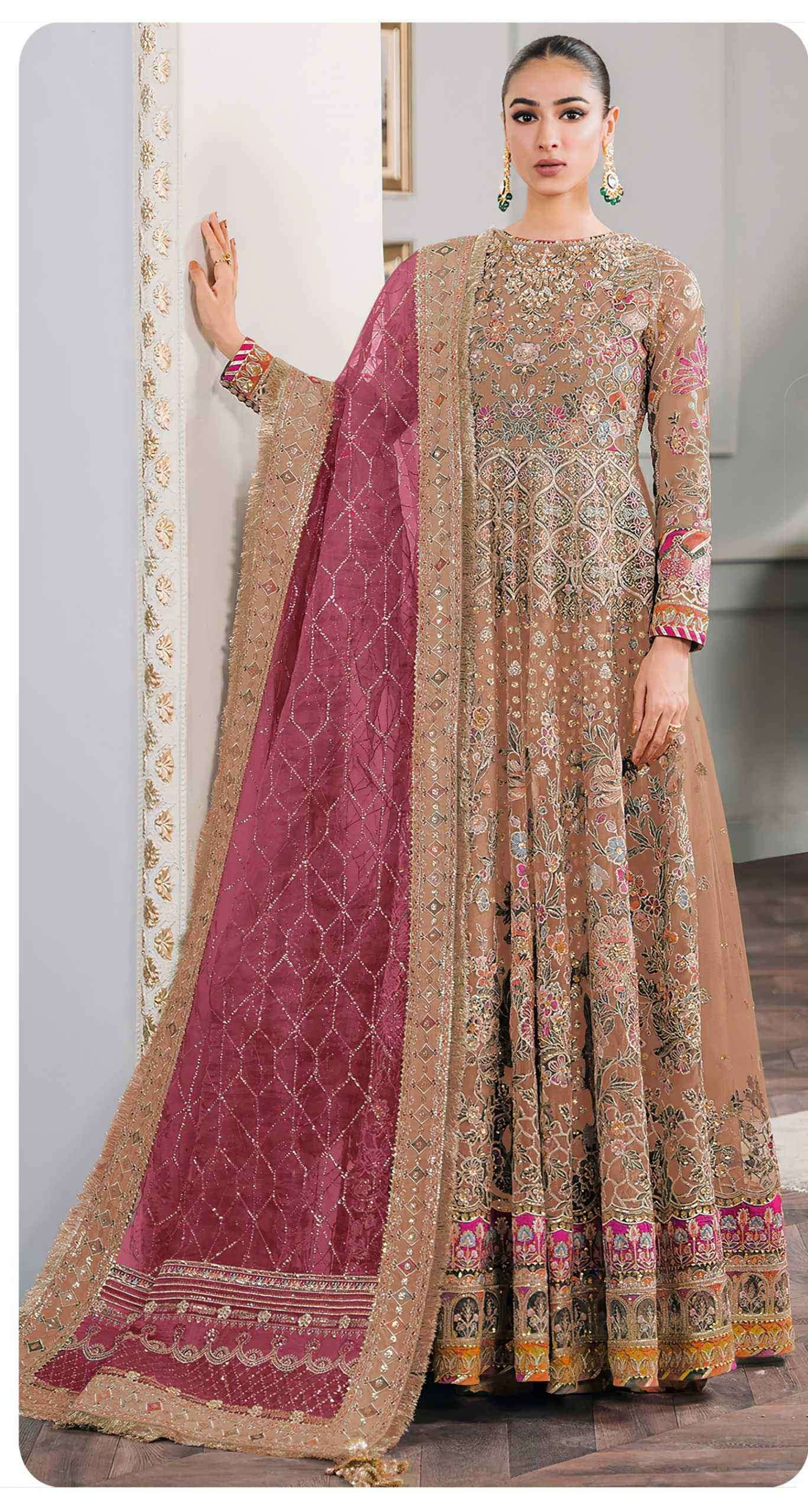 ulfat vol-1 by sajida designer suit heavy embroidered wedding wear collection wholesaler surat