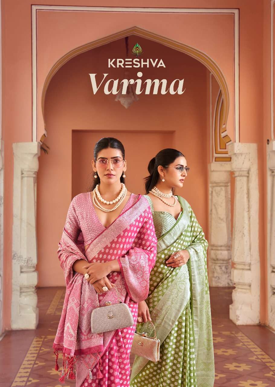 varima by kreshva latest designer festival wear saree supplier 