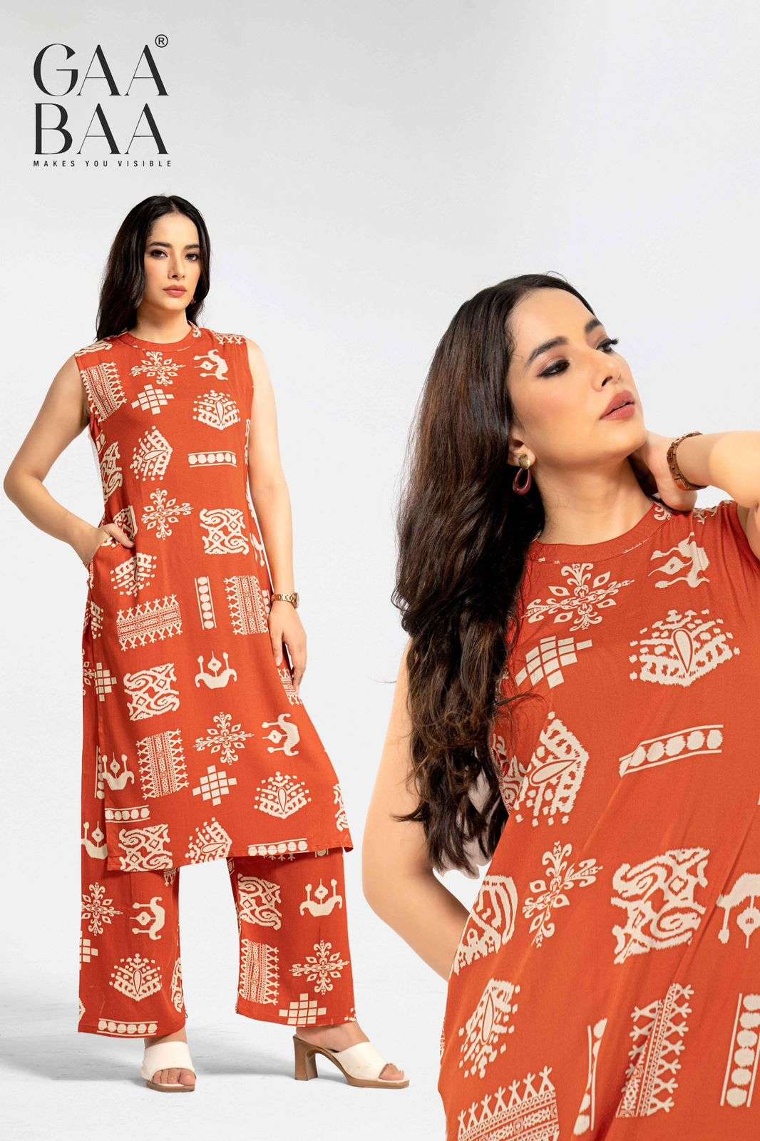 volume-2 by gaabaa colors best designer rayon printed readymade kurti combo set supplier 