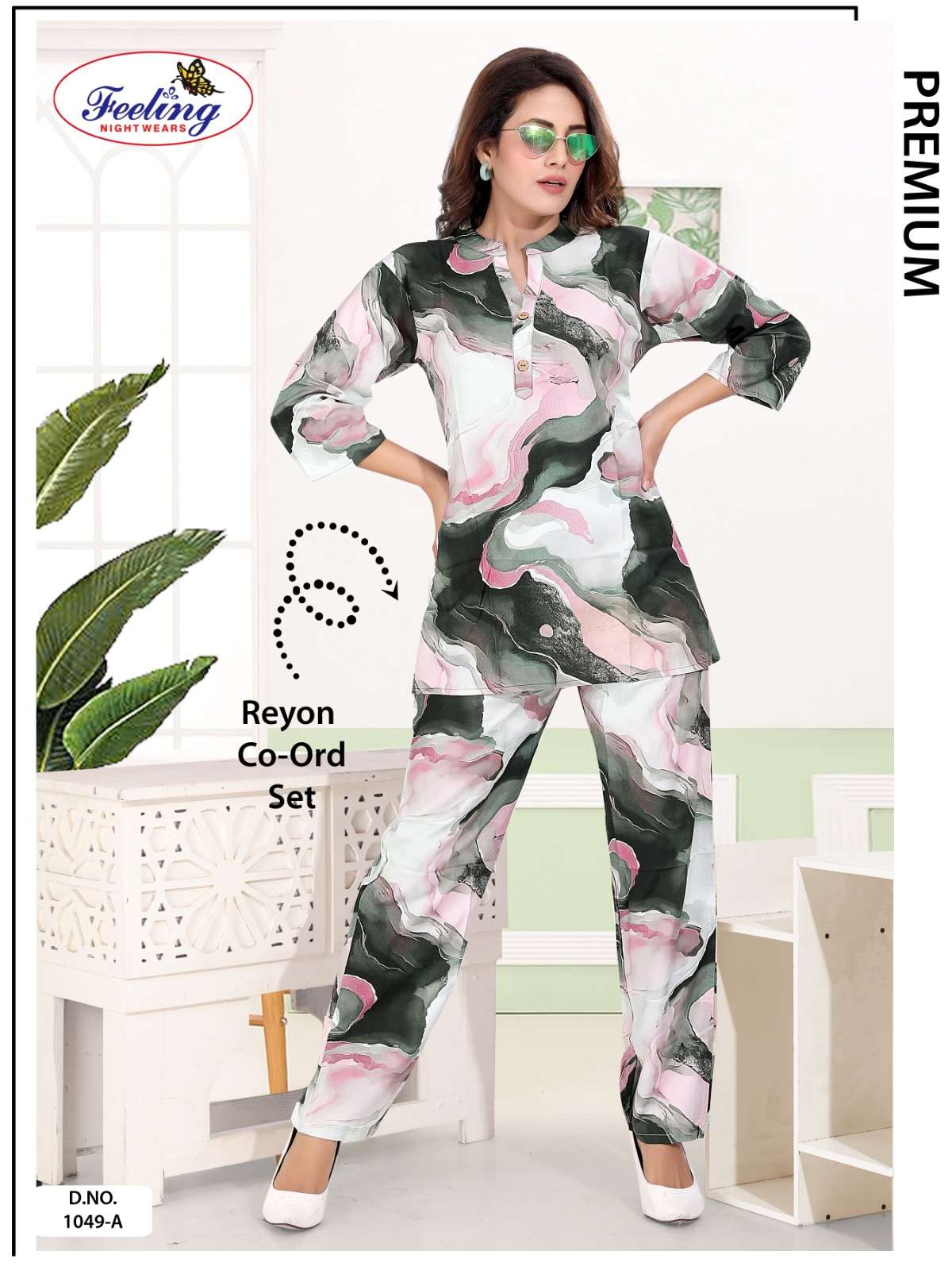 1049 by feeling designer readymade casual night suit wholesaler surat