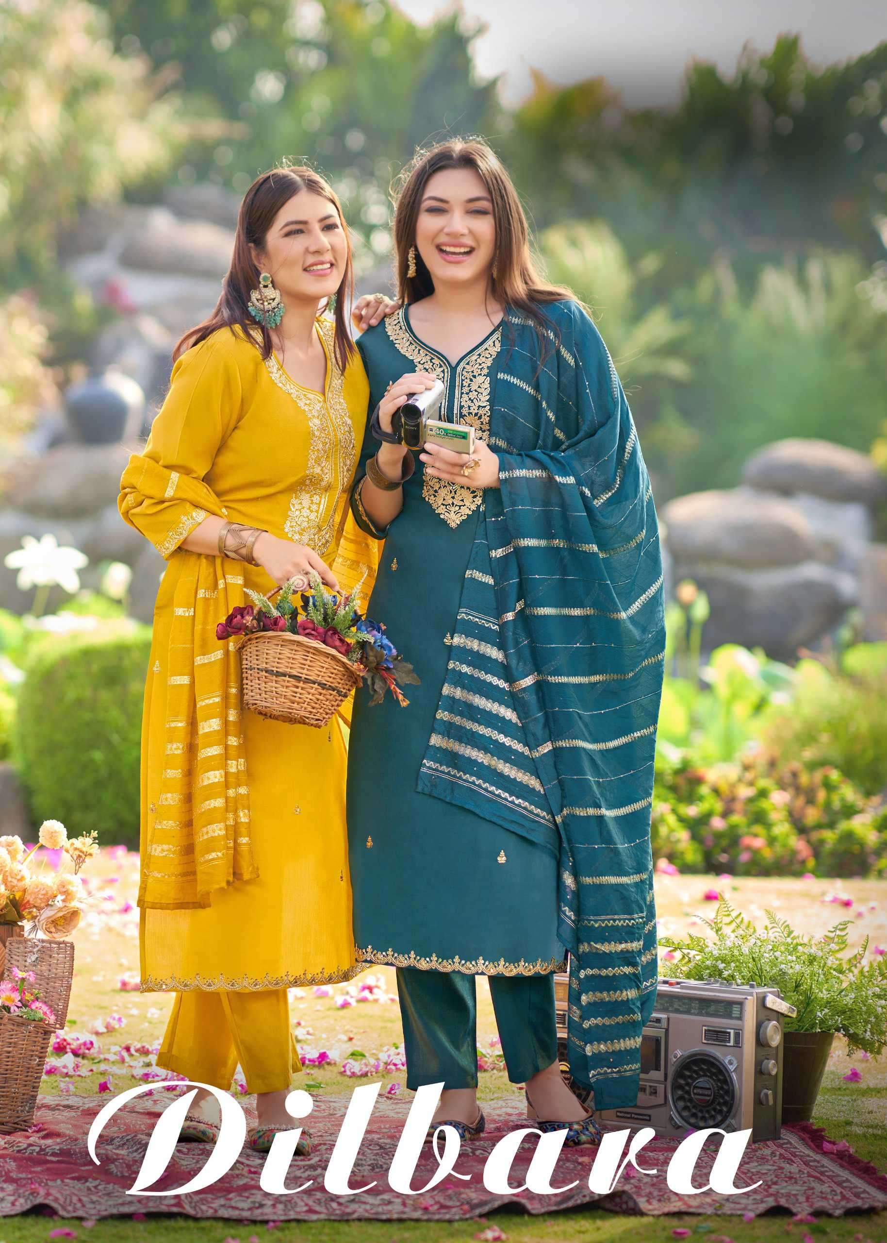 dilbara by banwery exclusive designer party wear readymade kurti wholesaler surat