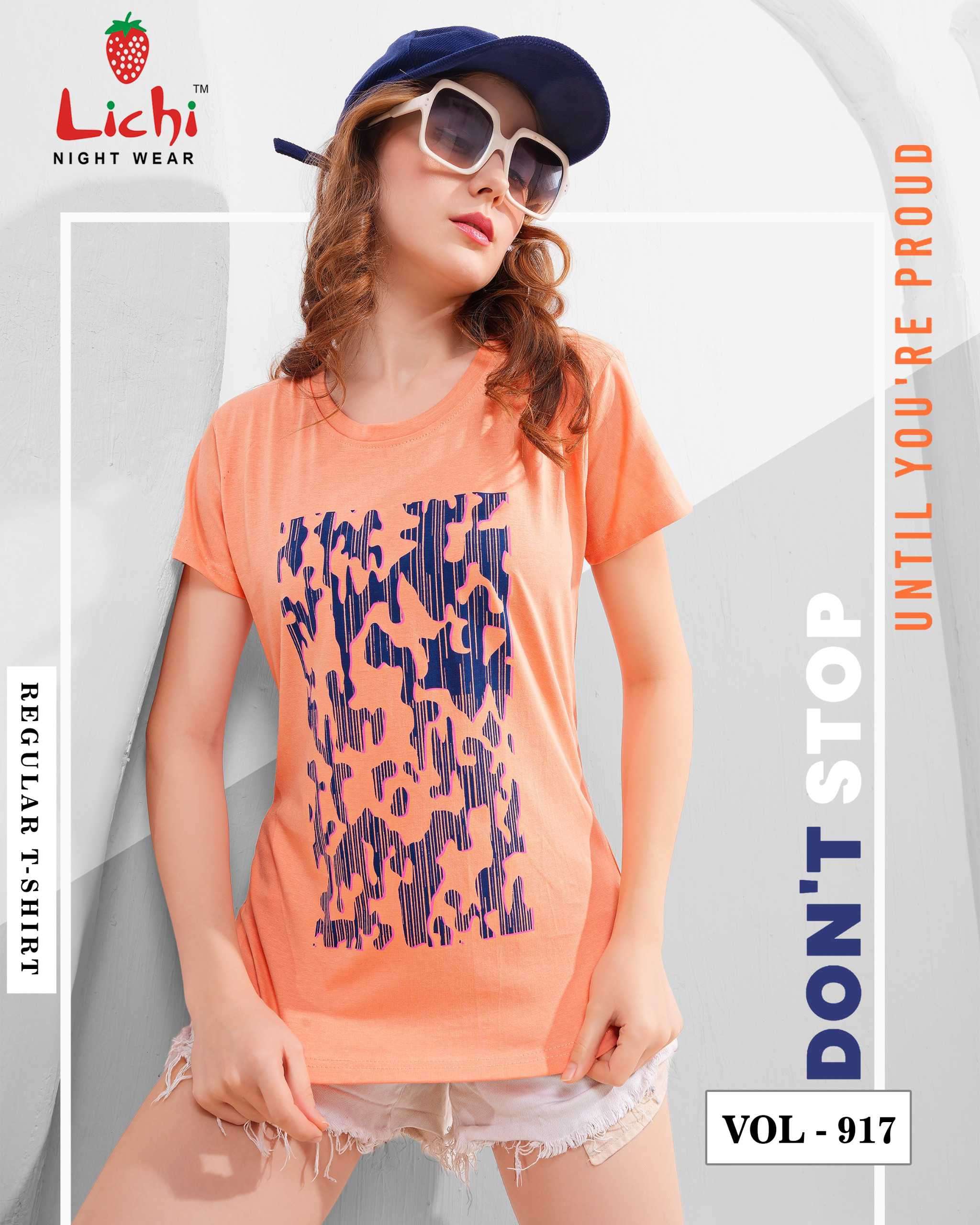 fancy by lichi night wear designer omfortable cotton night wear t shirt wholesaler surat