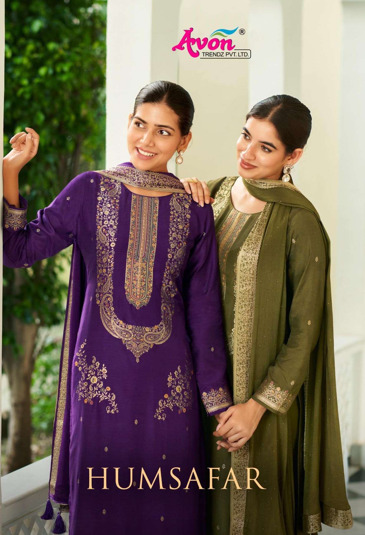 humsafar by avon latest designer party wear swarovski work suit exporter surat