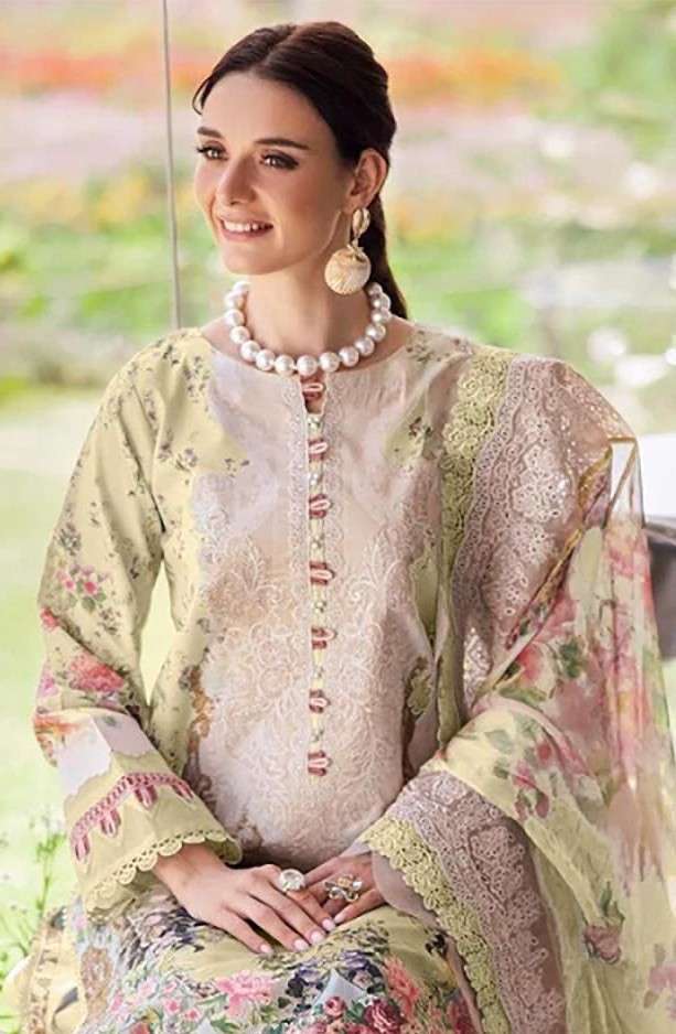 jihan needle wonder vol-5 3779-3793 series cotton embroidered pakistani suit wholesaler surat