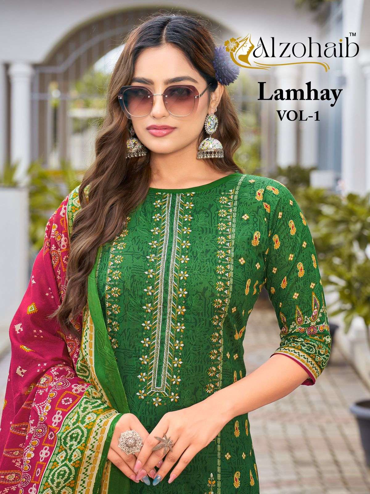 lamhay vol-1 by al zohaib cotton designer party wear suit wholesale dealer surat