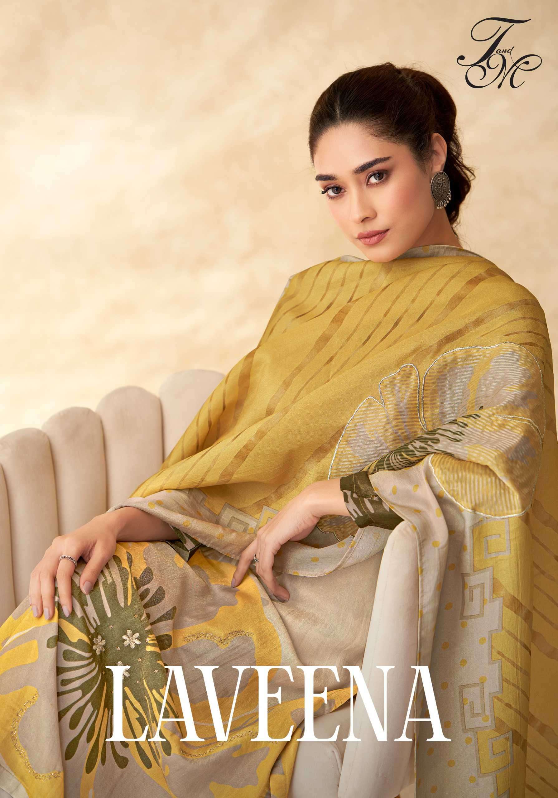 laveena by t&m tissue salwar kameez wholesaler surat