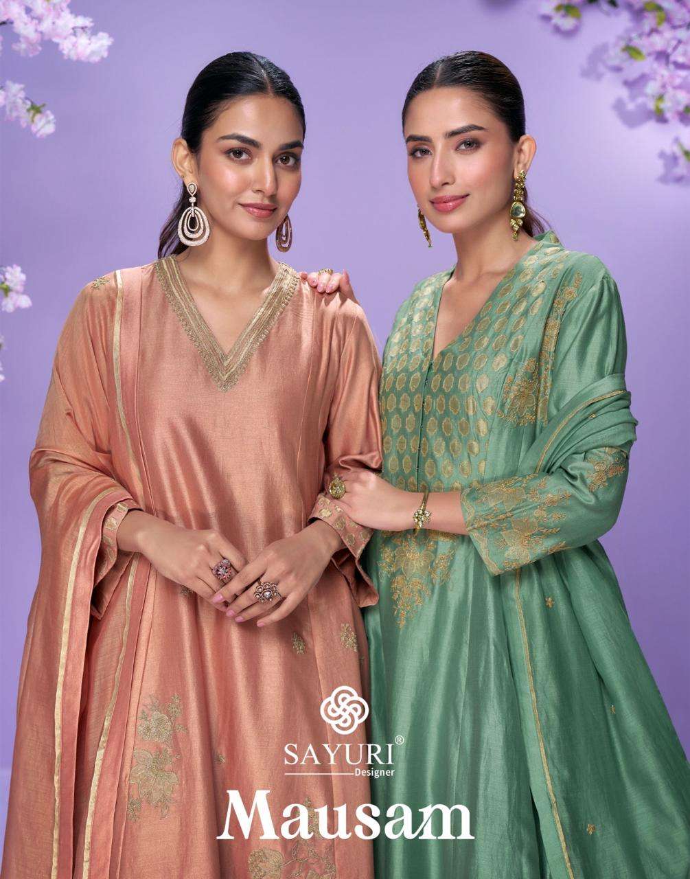 mausam by sayuri designer 10062-10064 series latest designer embroidered readymade collection surat