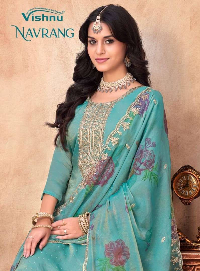 navrang by vishnu 37001-37010 series moss salwar kameez wholesale best price surat