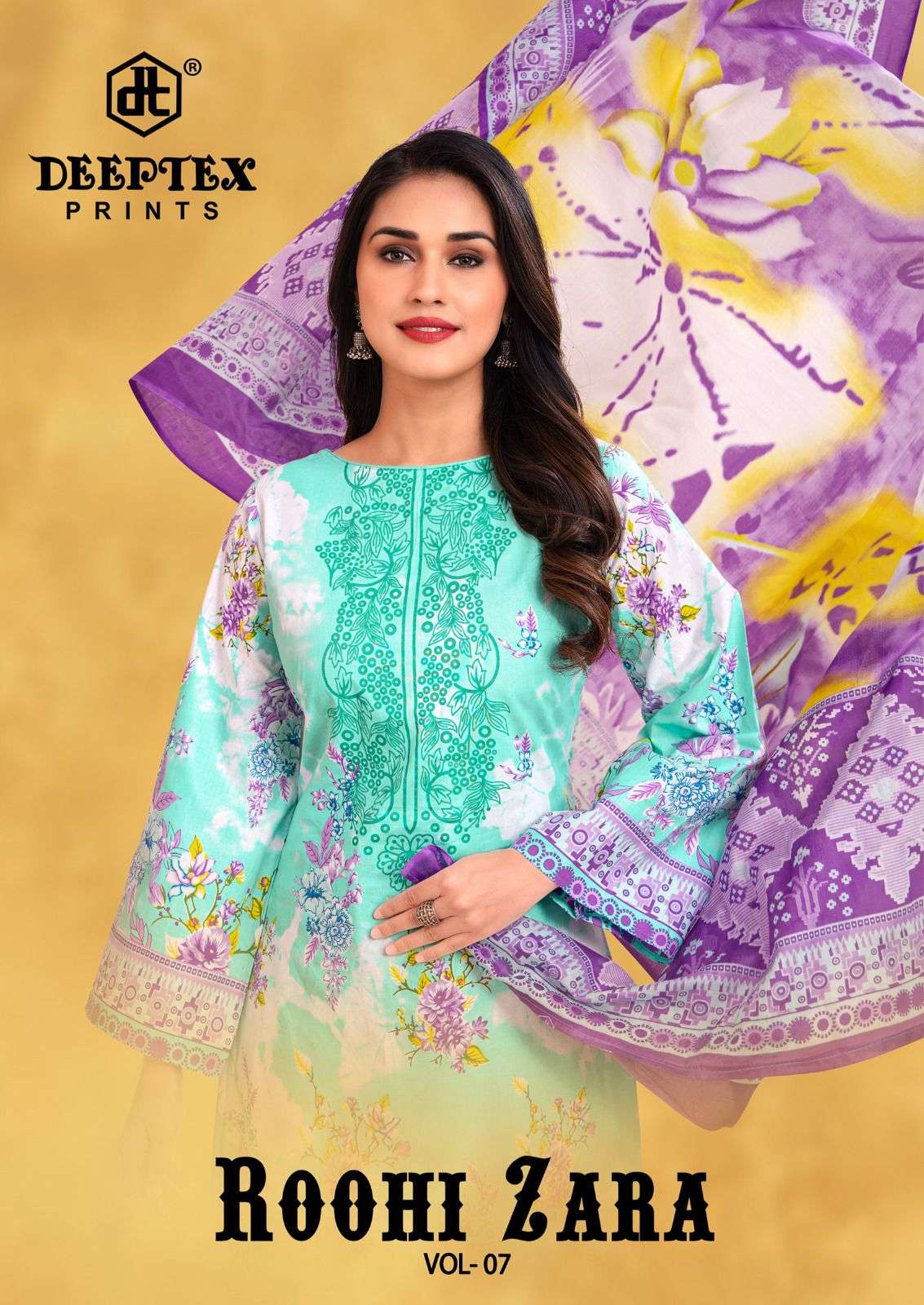 roohi zara vol-7 by deeptex lawn designer salwar kameez wholesaler surat