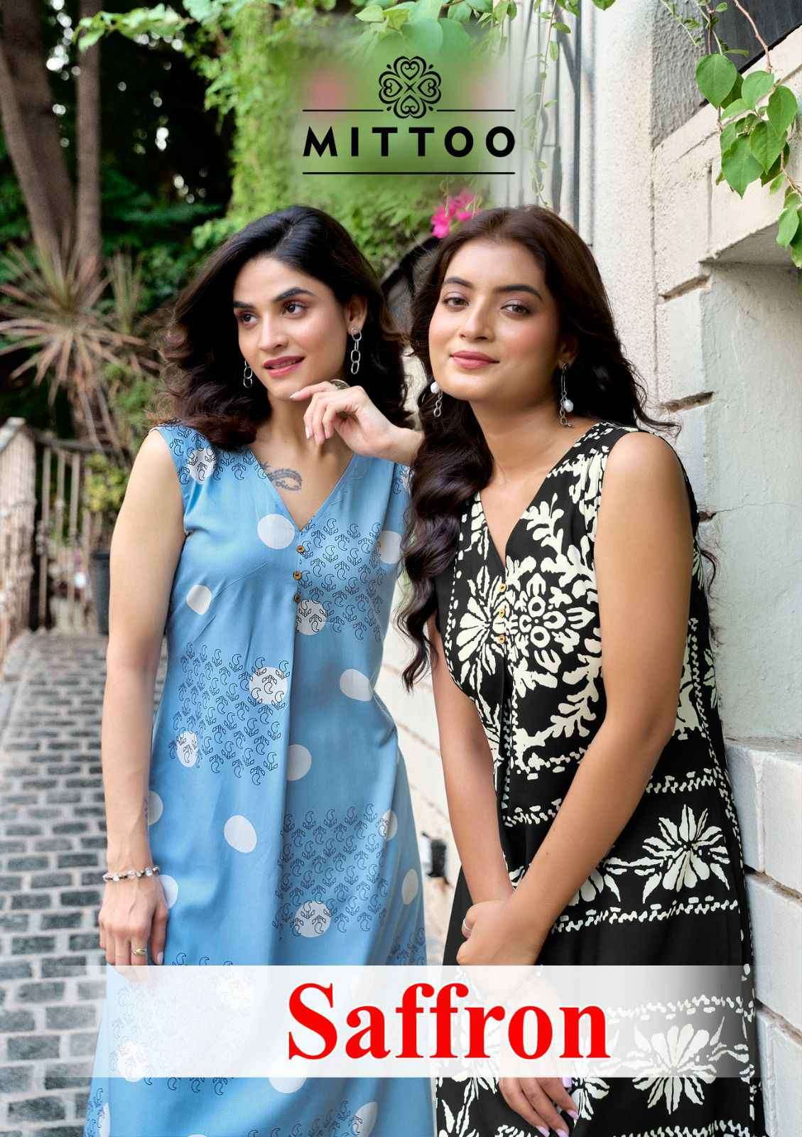 saffron by mittoo 2001-2006 series latest designer casual wear readymade kurti best wholesale price surat