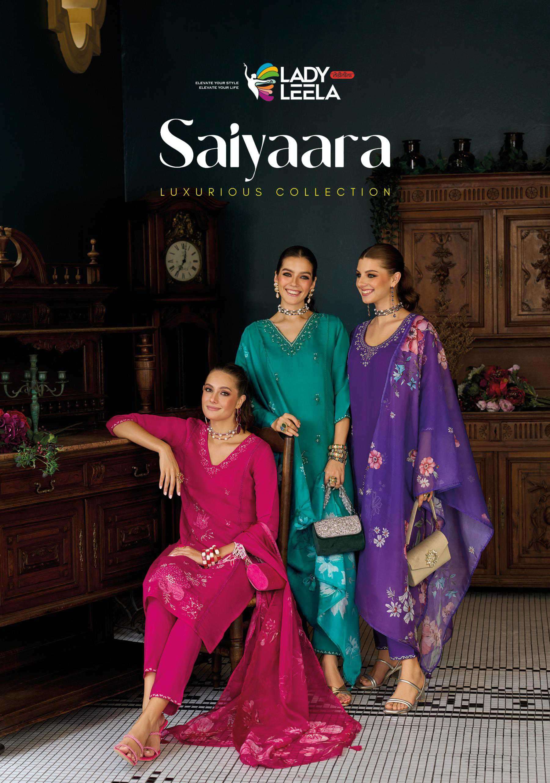 saiyaara by lady leela exclusive designer party wear readymade suit supplier 
