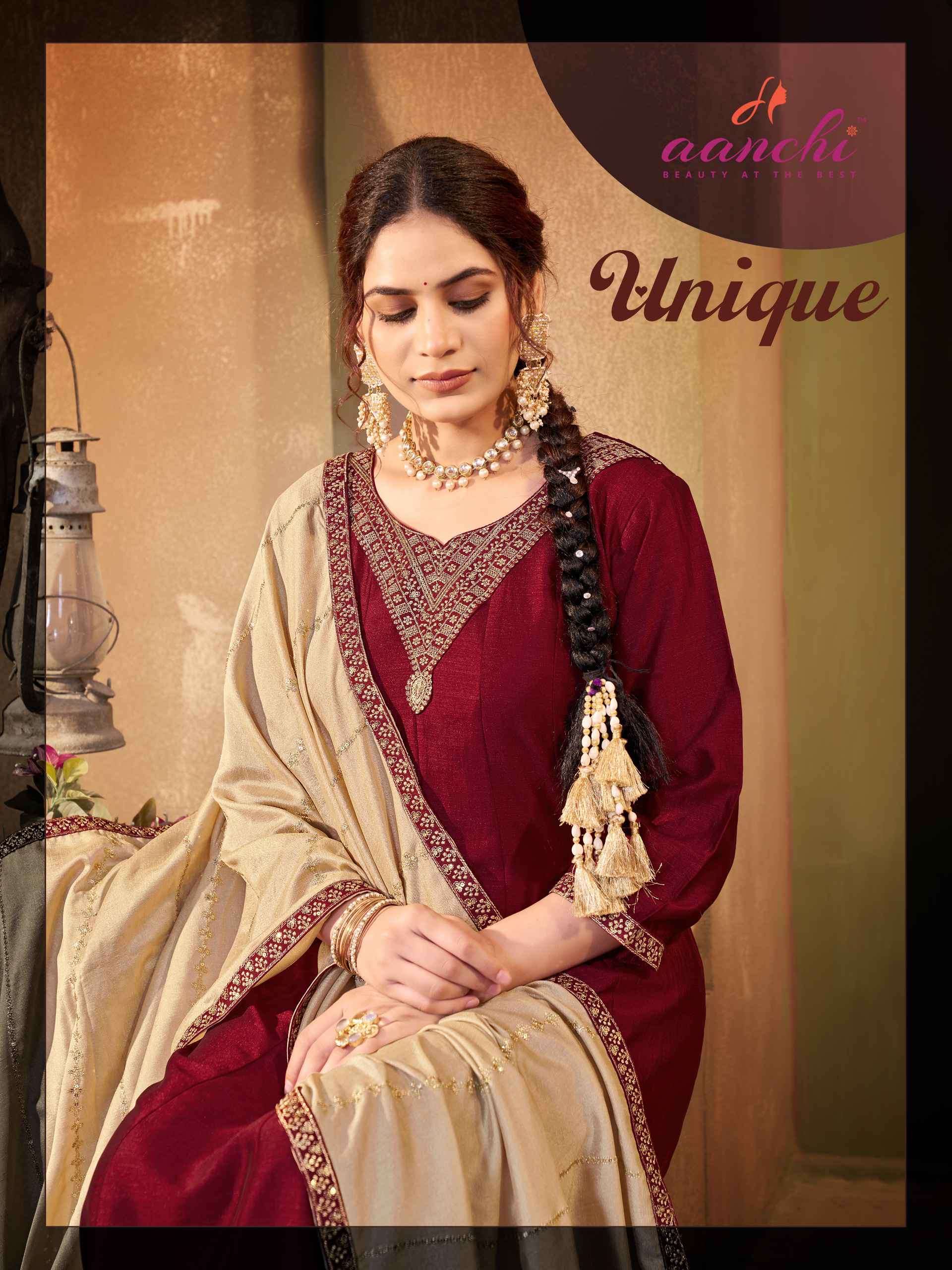 unique by aanchi exclusive desinger caual wear readymade kurti exporter surat