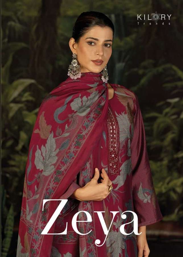 zeya by kilory trends fancy beads embroidered party wear salwar kameez wholesaler surat