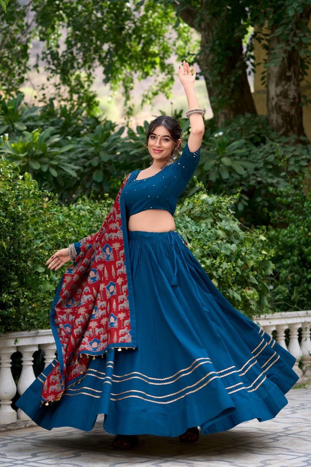 1697 by lnb exclusive designer navratri special cotton lehenga wholesale price surat