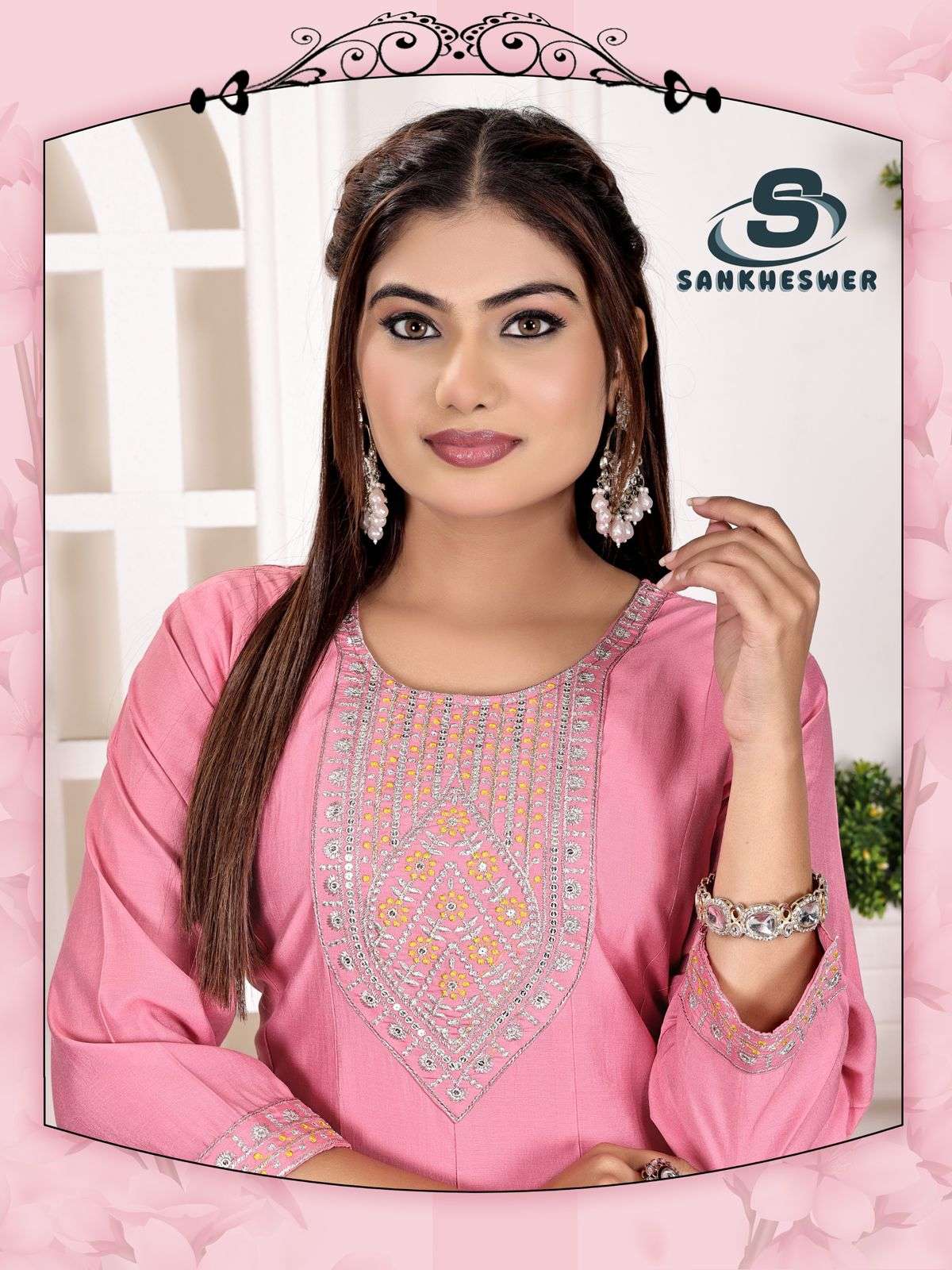 anarkali vol-1 by sankheshwer exclusvie designer roman silk readymade salwar kameez wholesale price surat