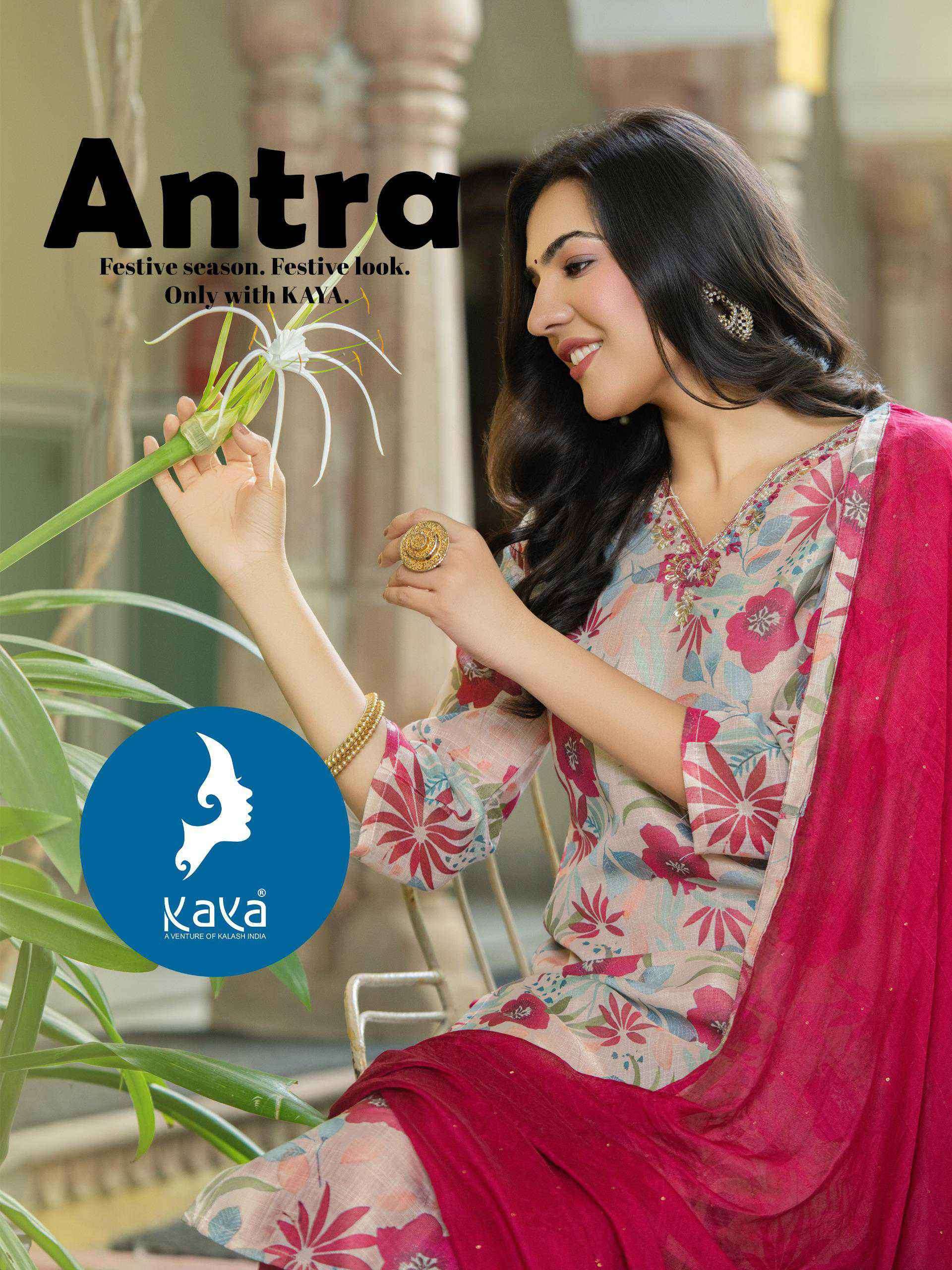 antra by kaya exclusive designer linen readymade salwar kameez wholesale price surat