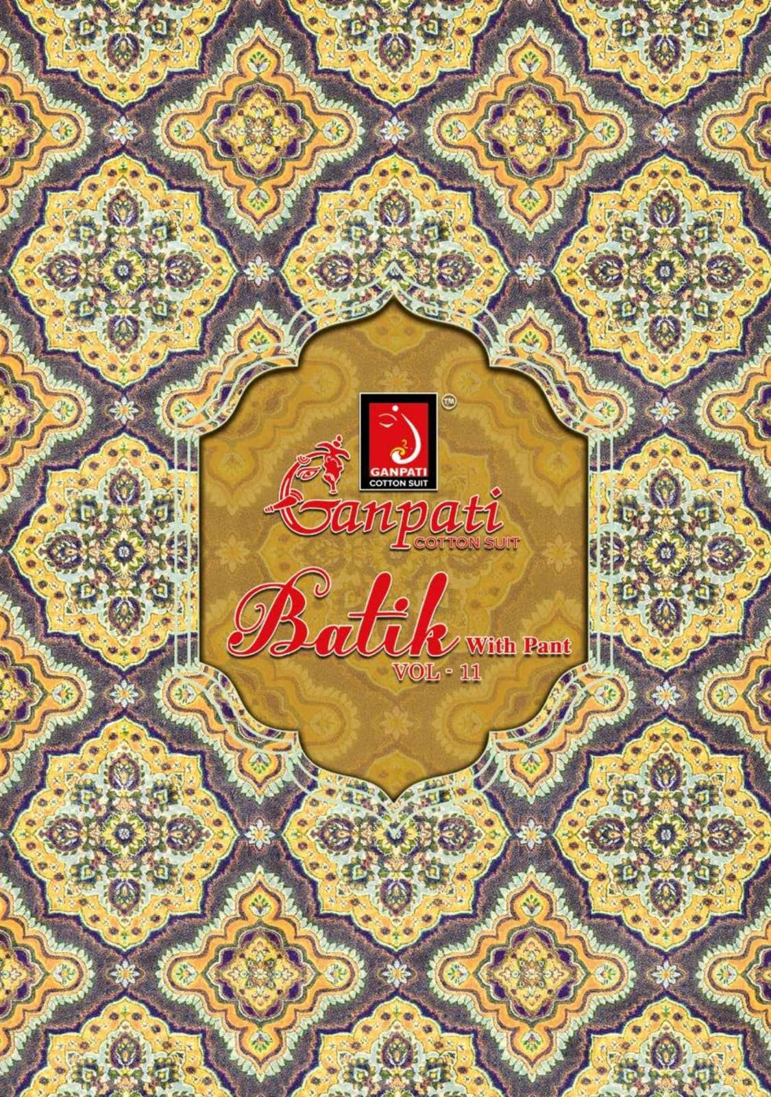 batik vol-11 by ganpati cotton suit 1101-1112 series cotton casual wear salwar kameez wholesale price surat