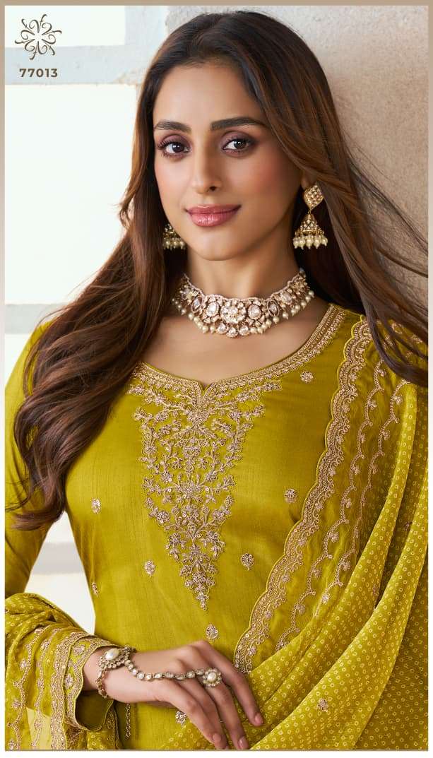 bhavya by vinay fashion 77011-77014 series moga silk embroidered salwar kameez wholesale price surat