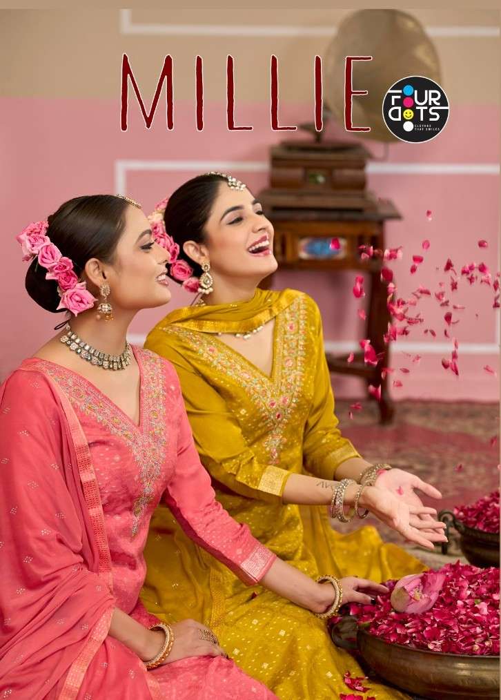 fourdots millie 1911-1914 series viscose muslin designer salwar kameez wholesale price surat