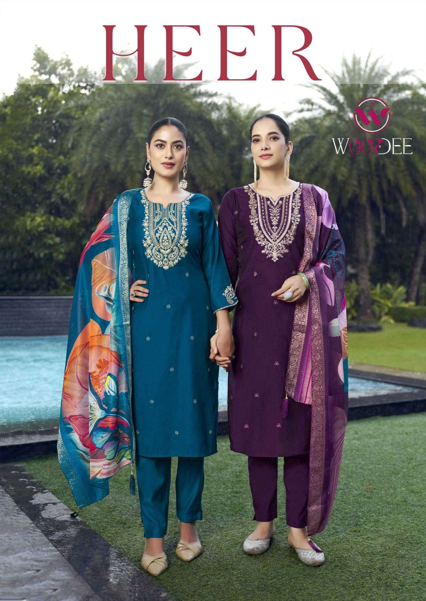 heer by woodee 1001-1006 series exclusive designer readymade salwar kameez wholesale price surat