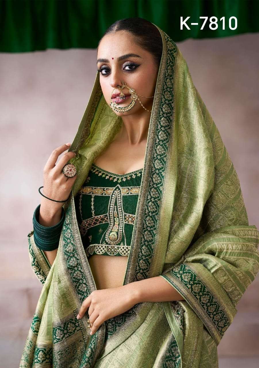  kamala silk by kira 7801-7810 series exclusvie designer crepe saree wholesale price surat