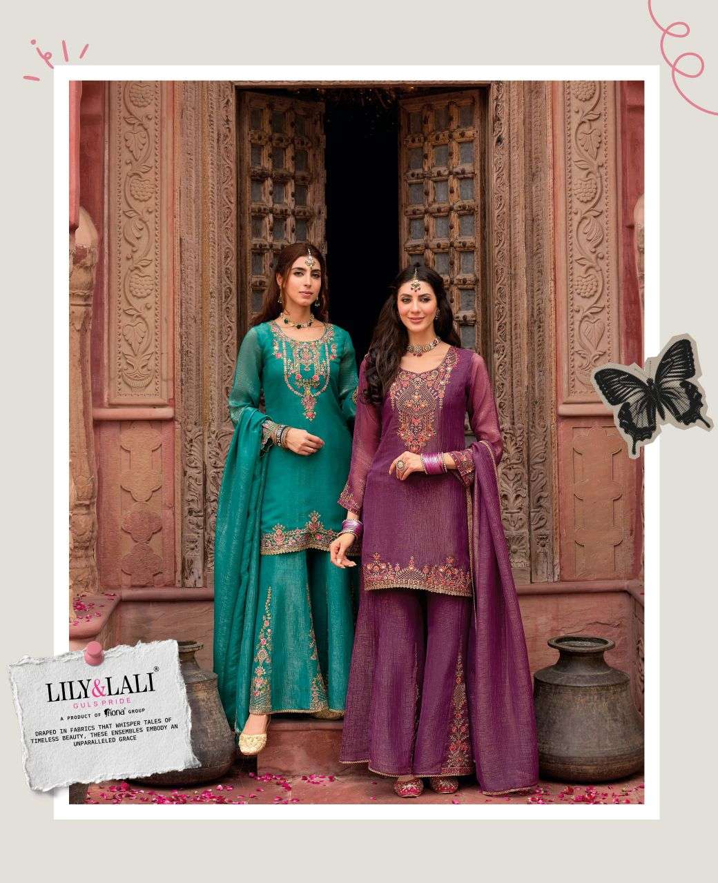 lashkara by lily&lali 28601-28604 series handwork with embroidered readymade salwar kameez wholesale price surat