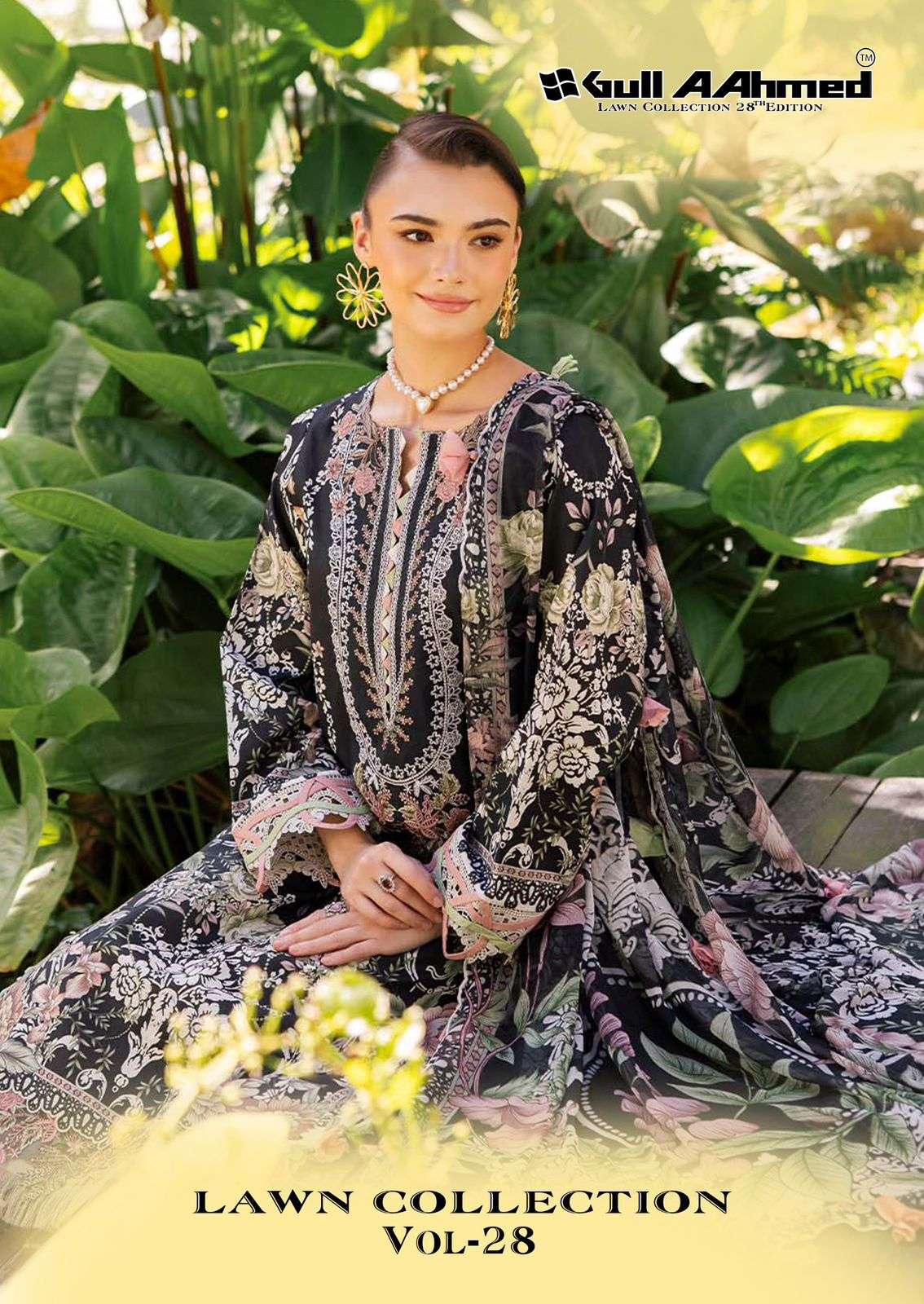 lawn vol-28 by gull aahmed 227-232 series lawn pakistani suit wholesale price surat