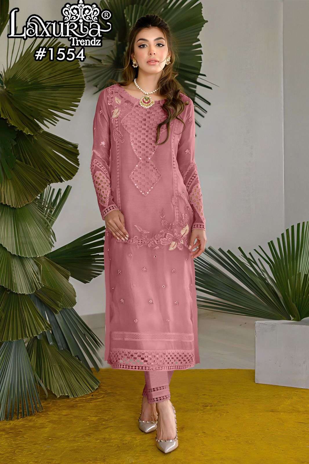 laxuria trendz 1554 colors vichitra simmer designer readymade kurti wholesale price surat