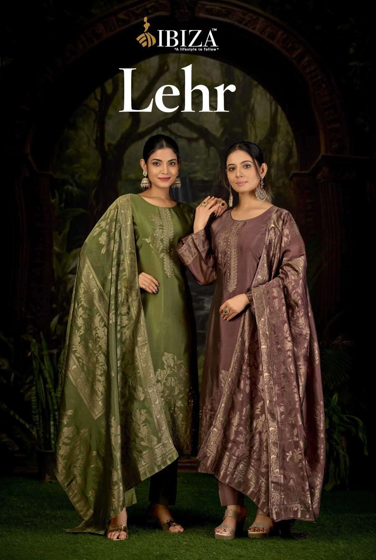 lehr by ibiza lifestyle 2621-2624 series fancy handwork banglory silk salwar kameez wholesale price surat