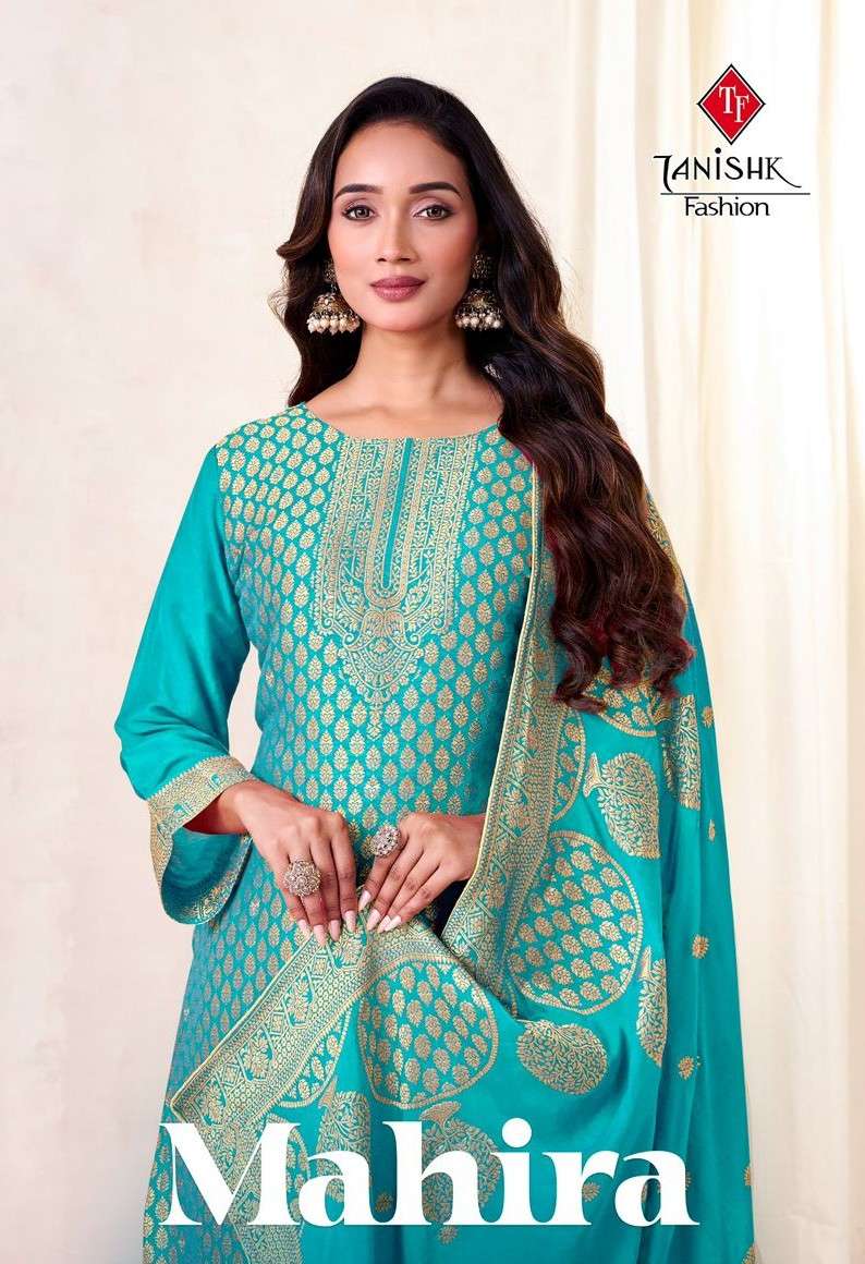 mahira by tanishk viscose-muslin jacquard designer salwar kameez wholesale price surat
