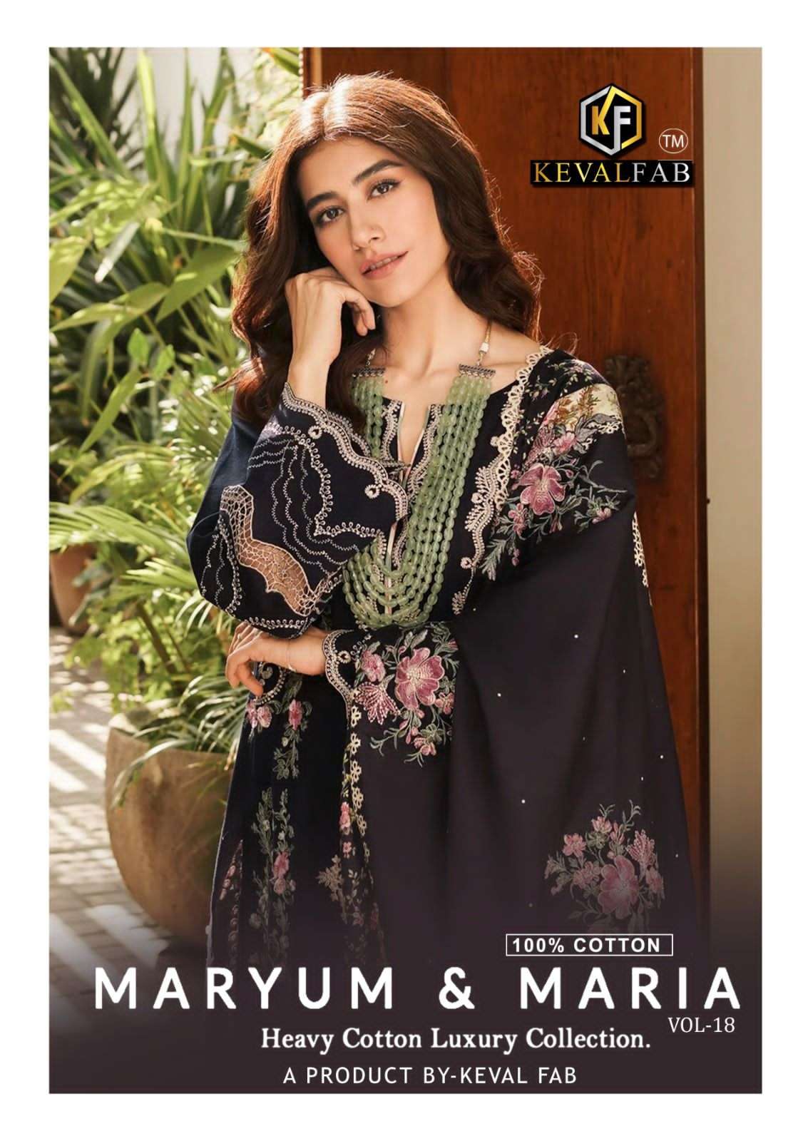 maryum&maria vol-18 by keval fab 18001-18006  series  exclusive designer cotton salwar kameez wholesale price surat