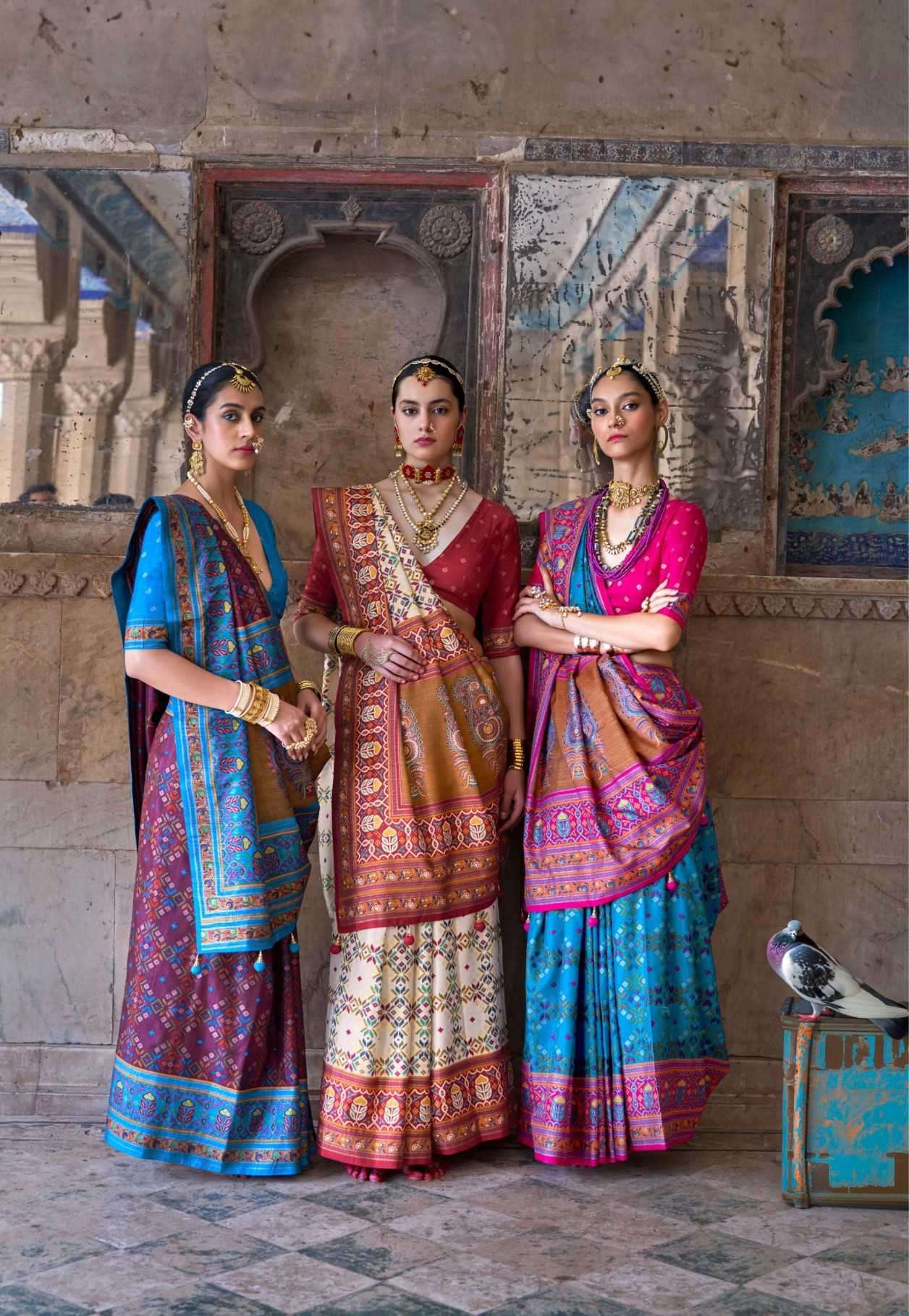 naari by kreshva 4054-4059 series exclusive designer festival wear silk saree wholesale price surat