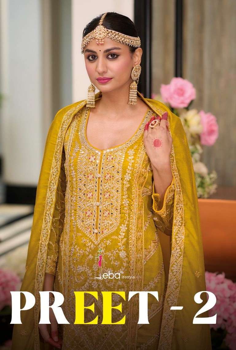  preet vol-2 by eba lifestyle 1729-1732 series heavy embroidered silk readymade salwar kameez wholesale price surat