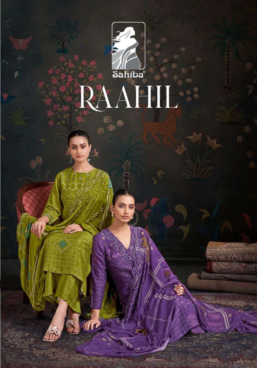 raahil by sahiba fancu digital printed simmer silk salwar kameez wholesale price surat