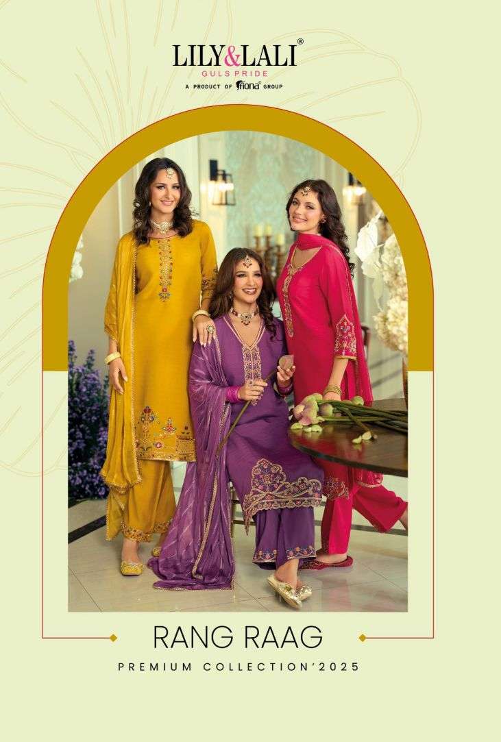 rang raag by lily&lali 29601-29604 series viscose silk readymade salwar kameez wholesale price surat