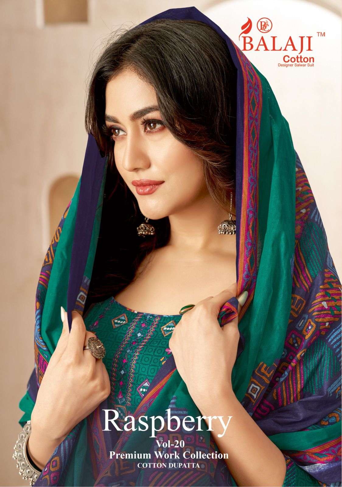 raspberry vol-20 by balaji cotton 20001-20012 series cotton casual wear salwar kameez wholesale price surat